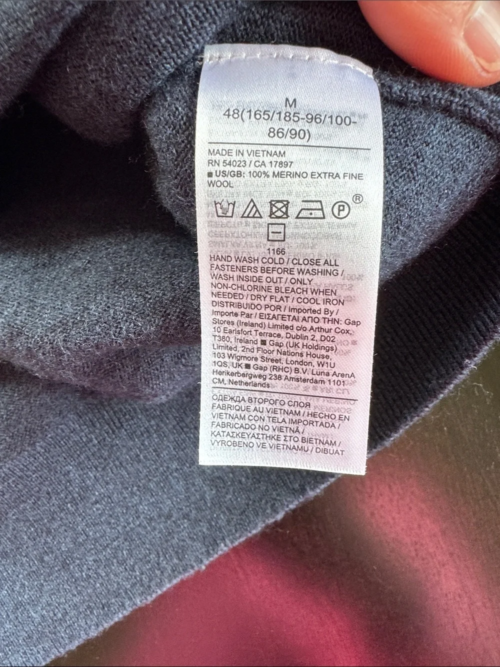 Banana Republic Deep Navy Half-Zip Mock Collar Sweater